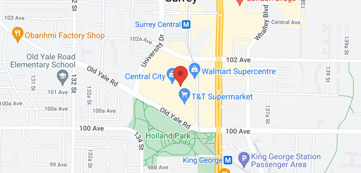 map of 5 10153 KING GEORGE BOULEVARD